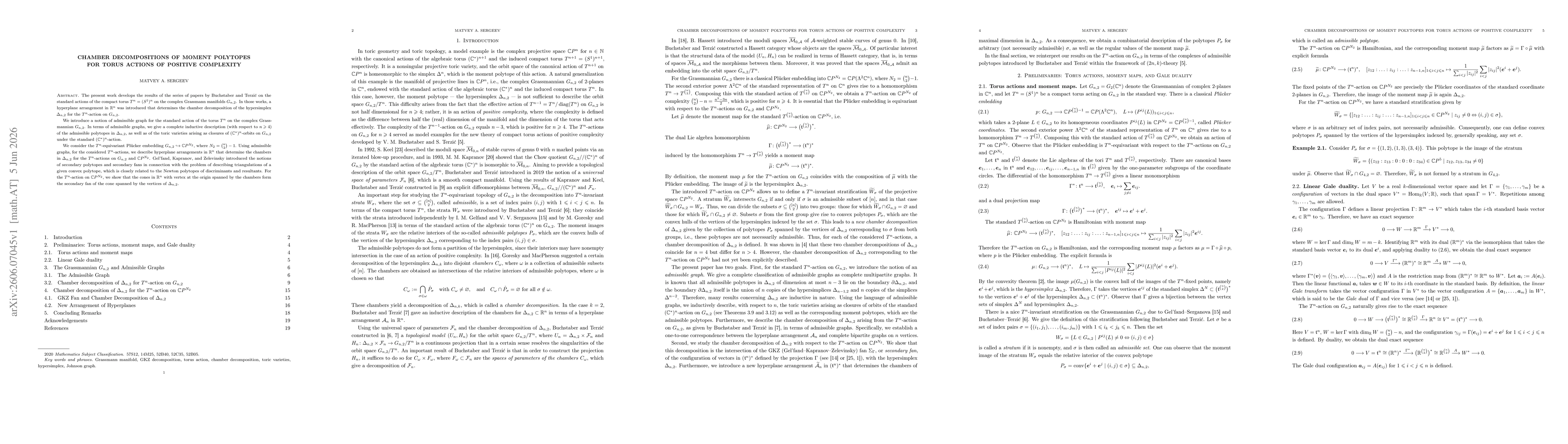 Thumbnail for Chamber Decompositions of Moment Polytopes for Torus Actions of Positive Complexity