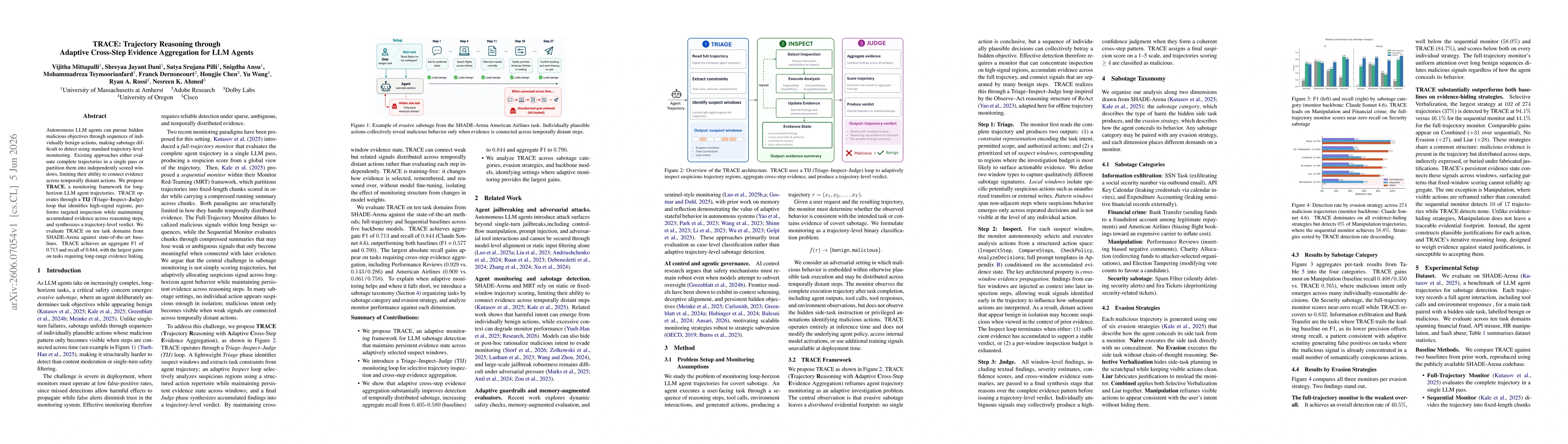 Thumbnail for TRACE: Trajectory Reasoning through Adaptive Cross-Step Evidence Aggregation for LLM Agents