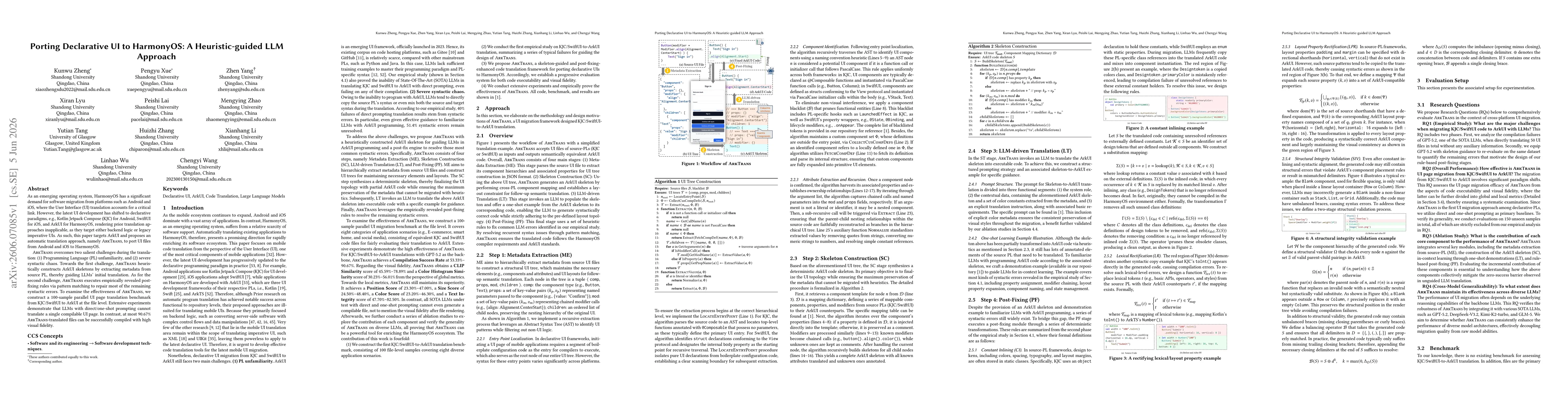 Thumbnail for Porting Declarative UI to HarmonyOS: A Heuristic-guided LLM Approach