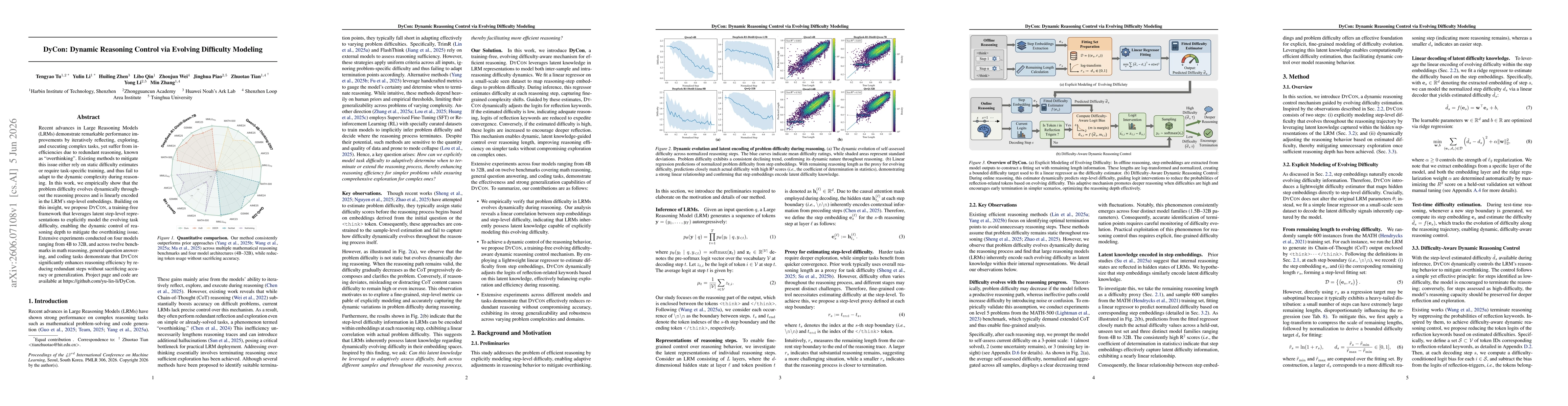 Thumbnail for DyCon: Dynamic Reasoning Control via Evolving Difficulty Modeling