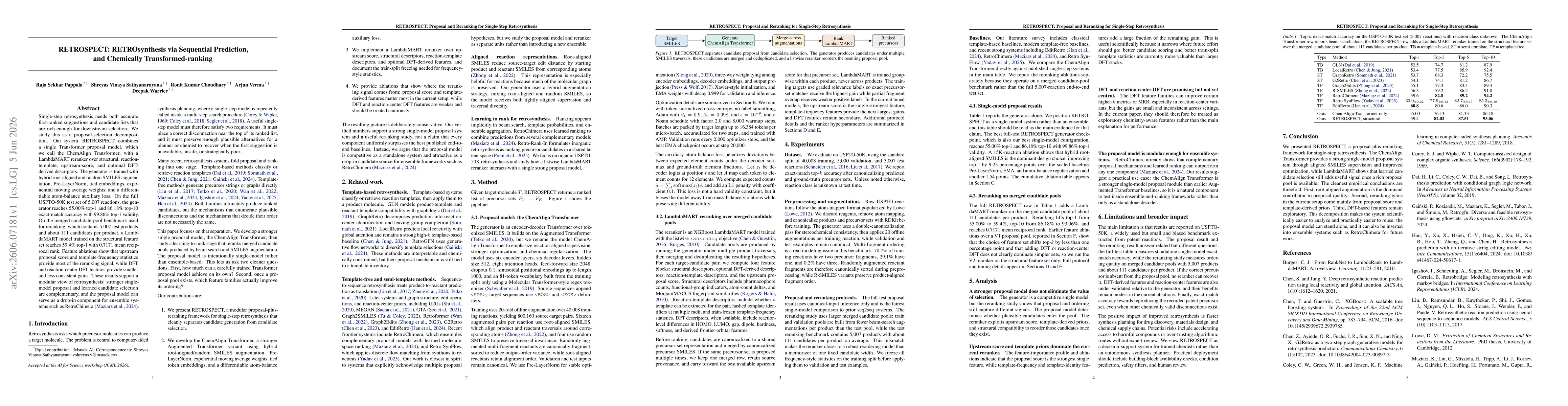 Thumbnail for RETROSPECT: RETROsynthesis via Sequential Prediction, and Chemically Transformed-ranking