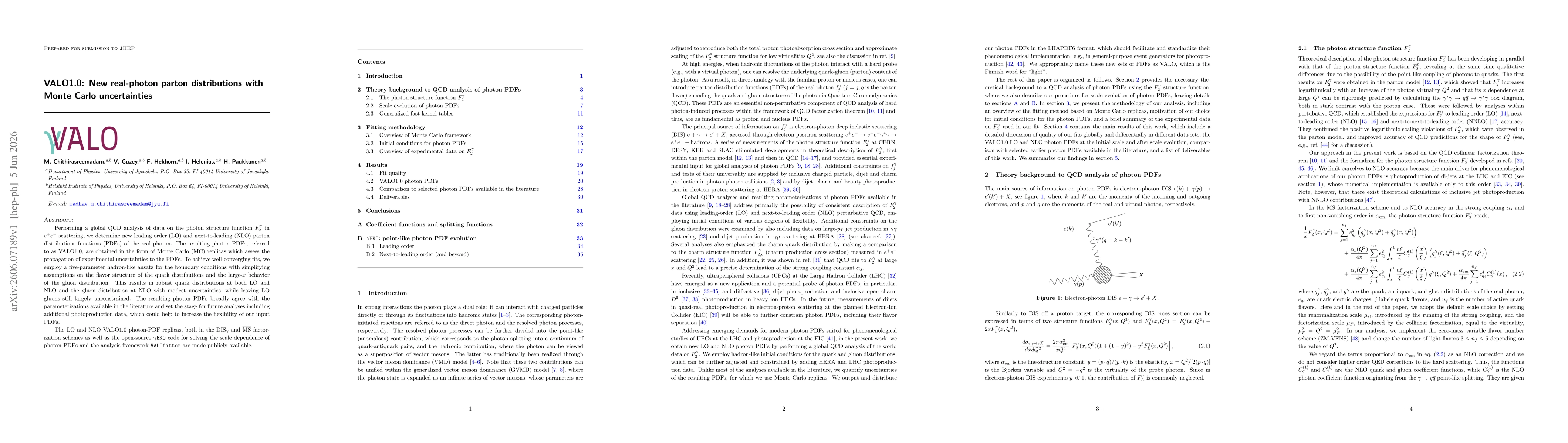 Thumbnail for VALO1.0: New real-photon parton distributions with Monte Carlo uncertainties