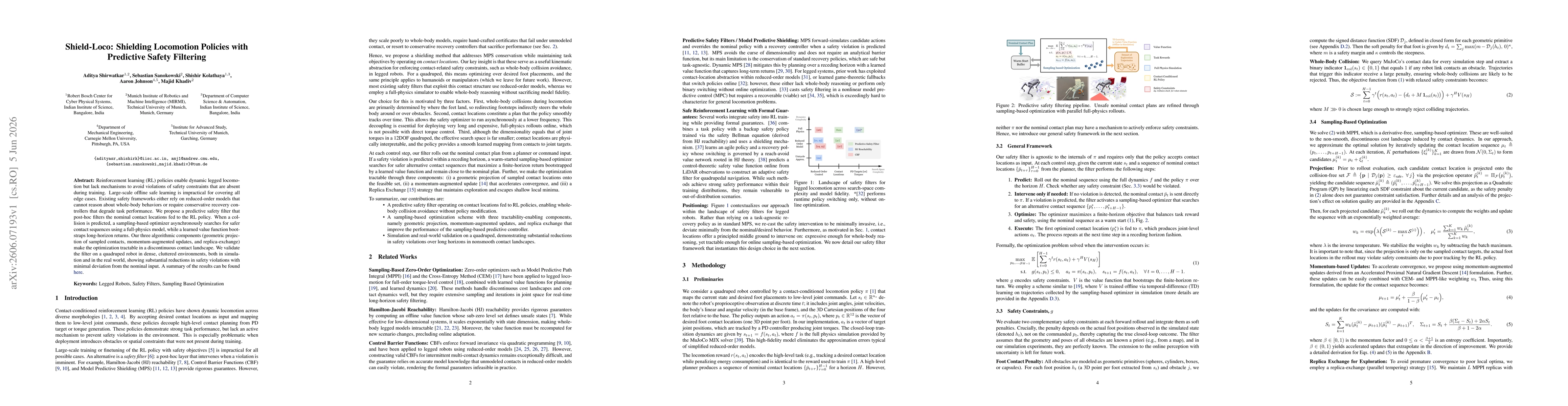 Thumbnail for Shield-Loco: Shielding Locomotion Policies with Predictive Safety Filtering