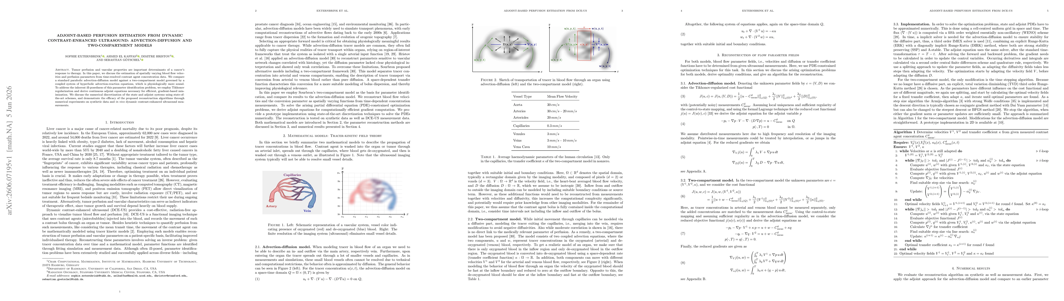Thumbnail for Adjoint-based Perfusion Estimation from Dynamic Contrast-Enhanced Ultrasound: Advection-Diffusion and Two-Compartment Models