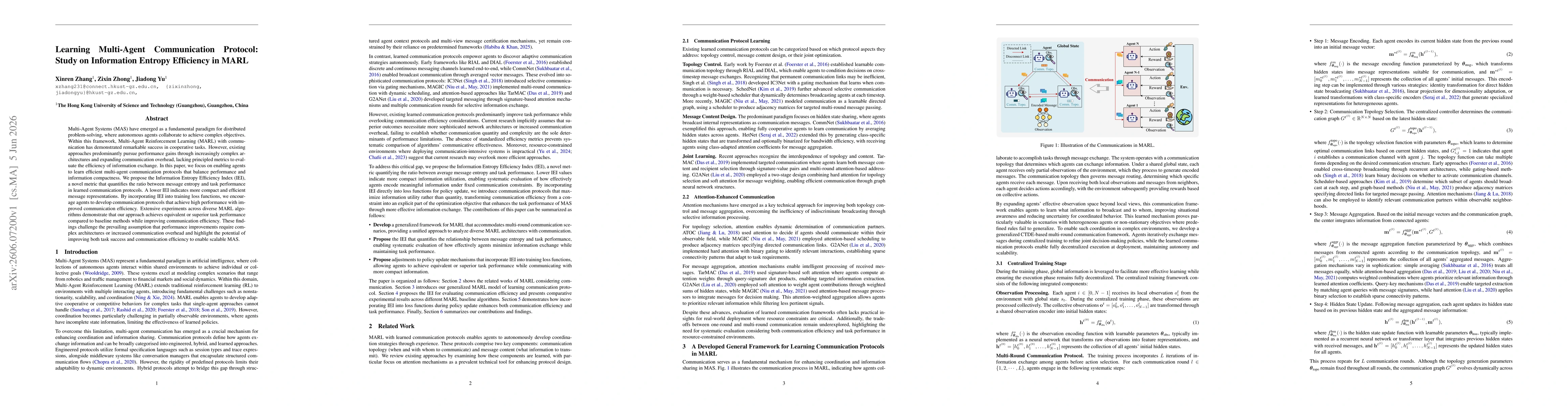 Thumbnail for Learning Multi-Agent Communication Protocol: Study on Information Entropy Efficiency in MARL