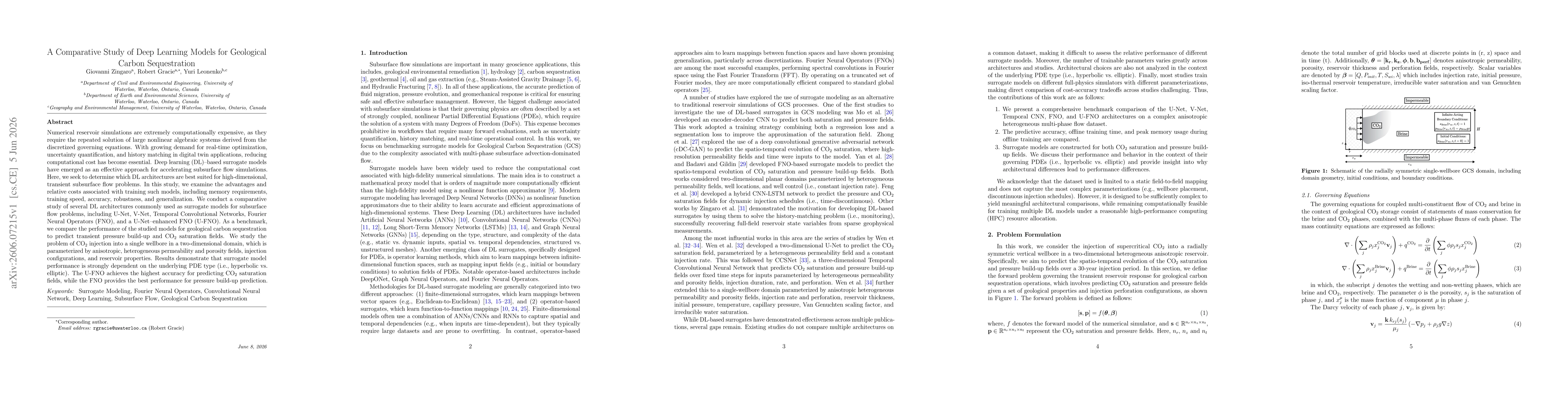 Thumbnail for A Comparative Study of Deep Learning Models for Geological Carbon Sequestration