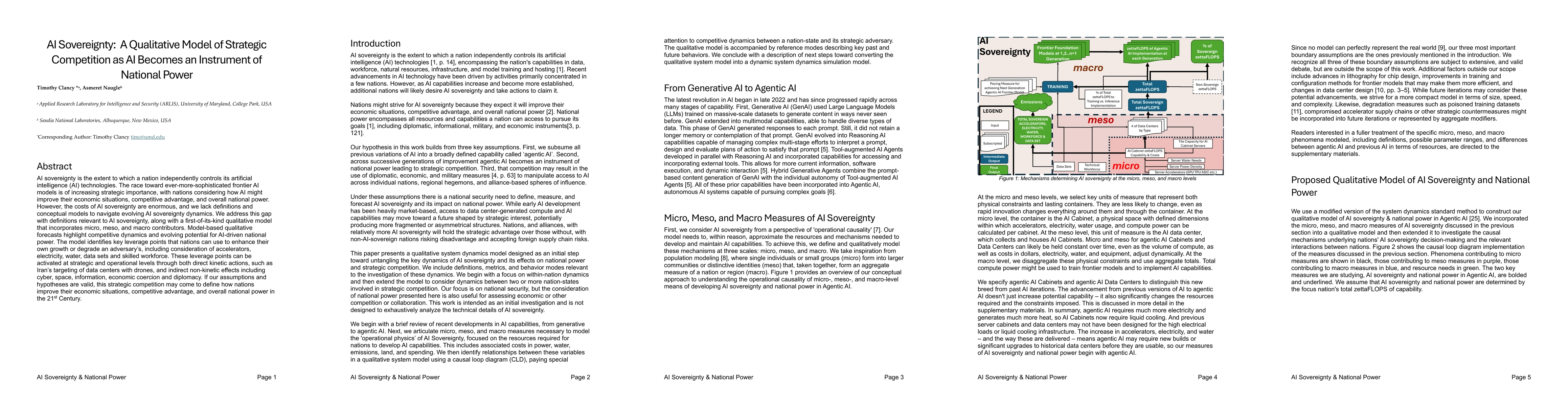 Thumbnail for AI Sovereignty: A Qualitative Model of Strategic Competition as AI Becomes an Instrument of National Power