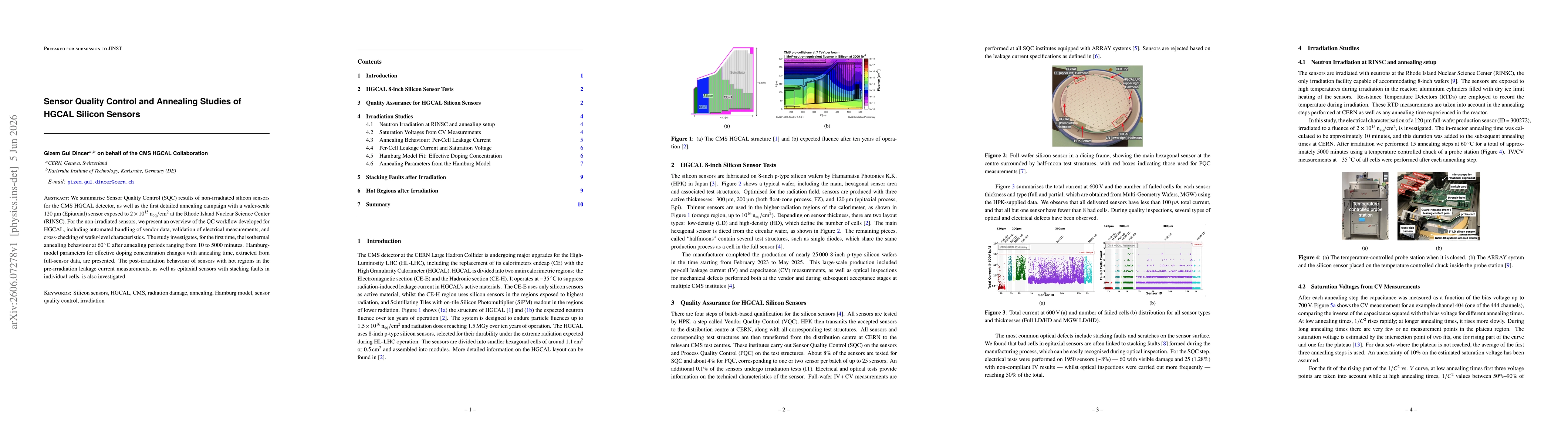 Thumbnail for Sensor Quality Control and Annealing Studies of HGCAL Silicon Sensors