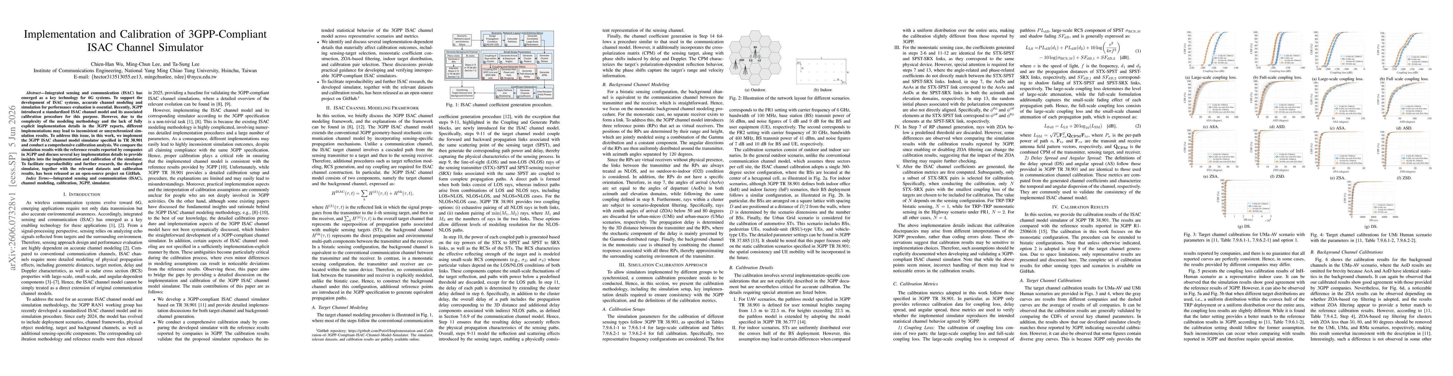 Thumbnail for Implementation and Calibration of 3GPP-Compliant ISAC Channel Simulator
