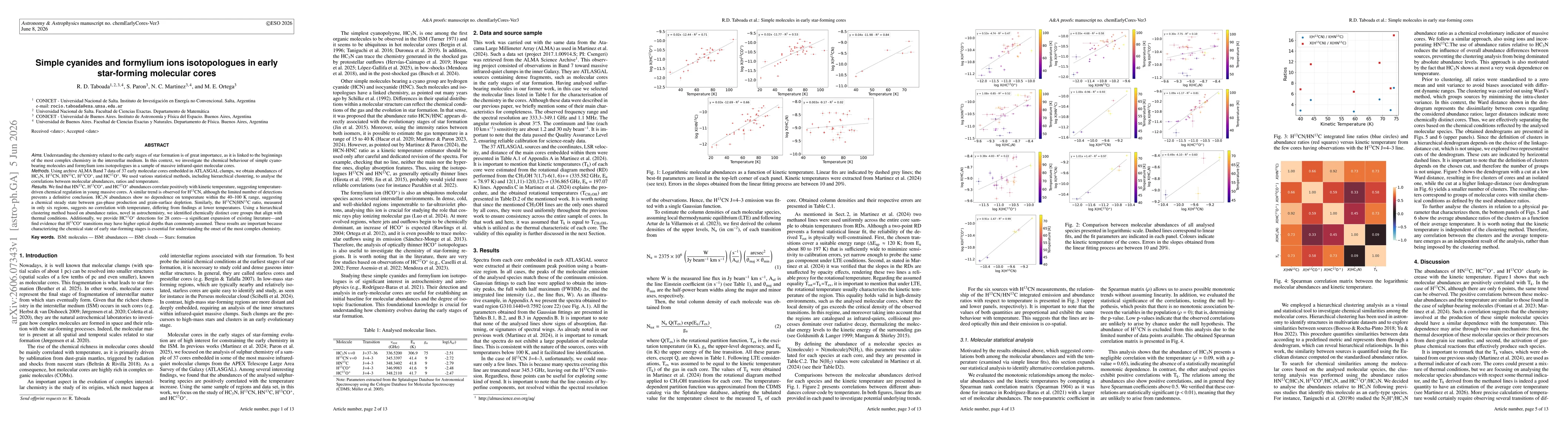 Thumbnail for Simple cyanides and formylium ions isotopologues in early star-forming molecular cores