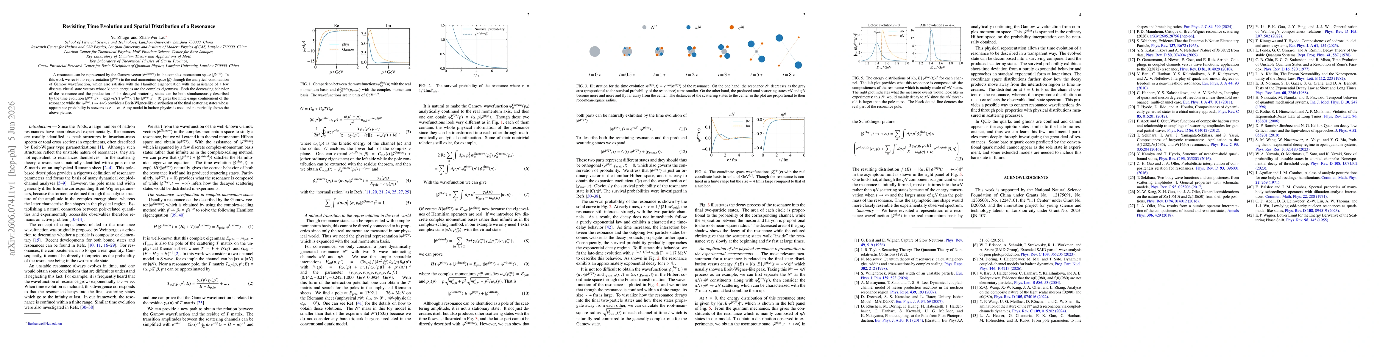 Thumbnail for Revisiting Time Evolution and Spatial Distribution of a Resonance