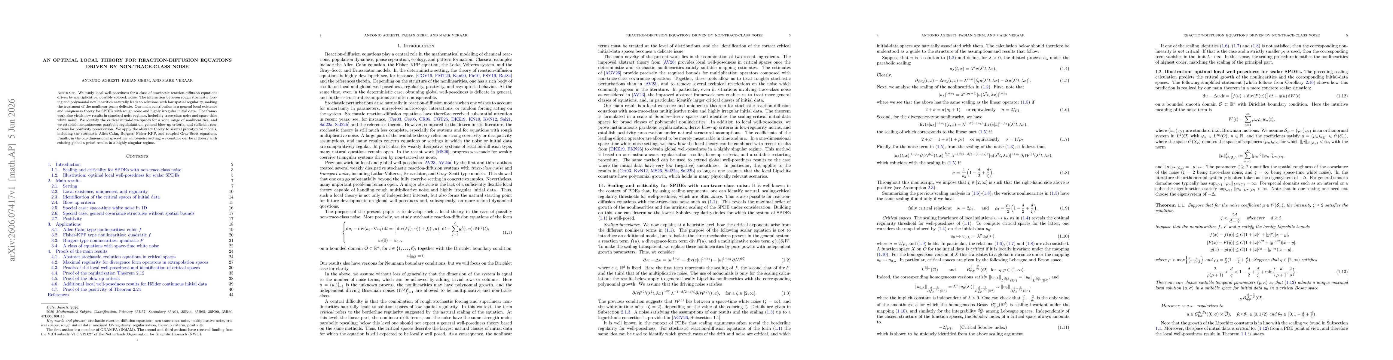 Thumbnail for An optimal local theory for reaction-diffusion equations driven by non-trace-class noise