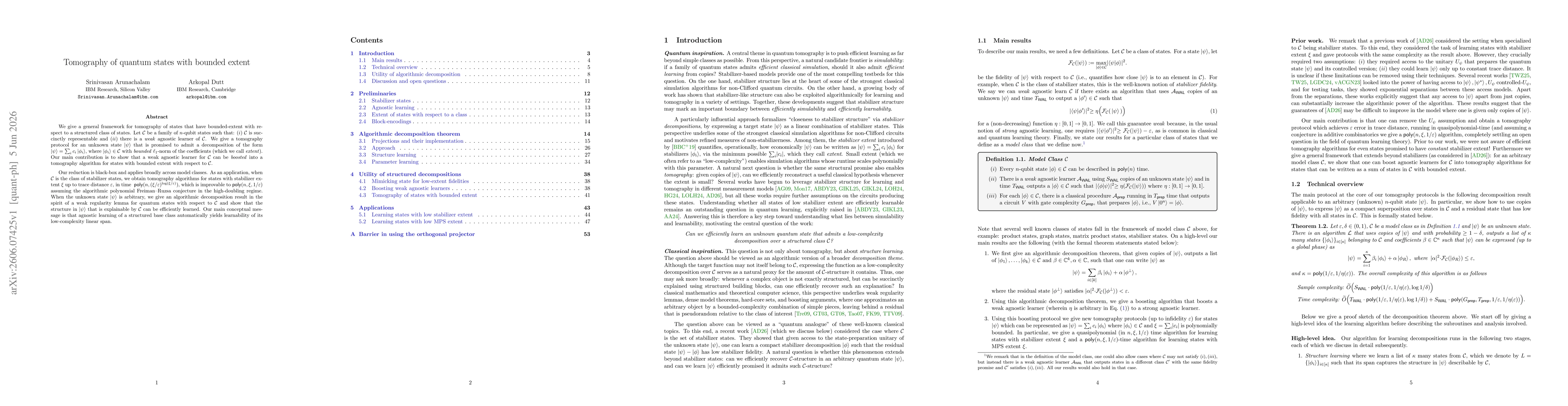 Thumbnail for Tomography of quantum states with bounded extent