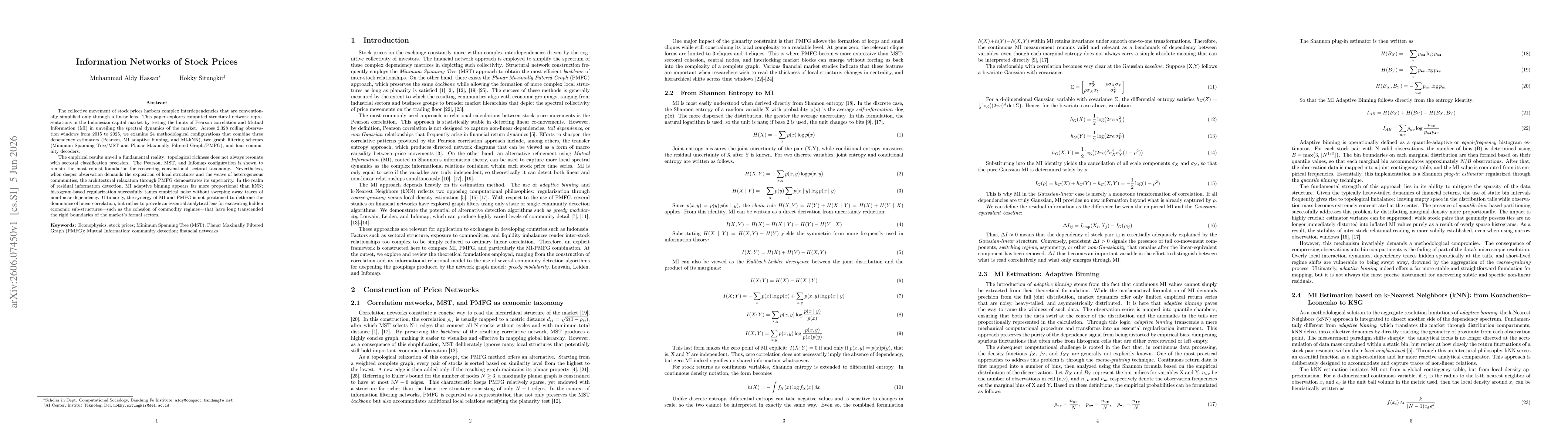 Thumbnail for Information Networks of Stock Prices