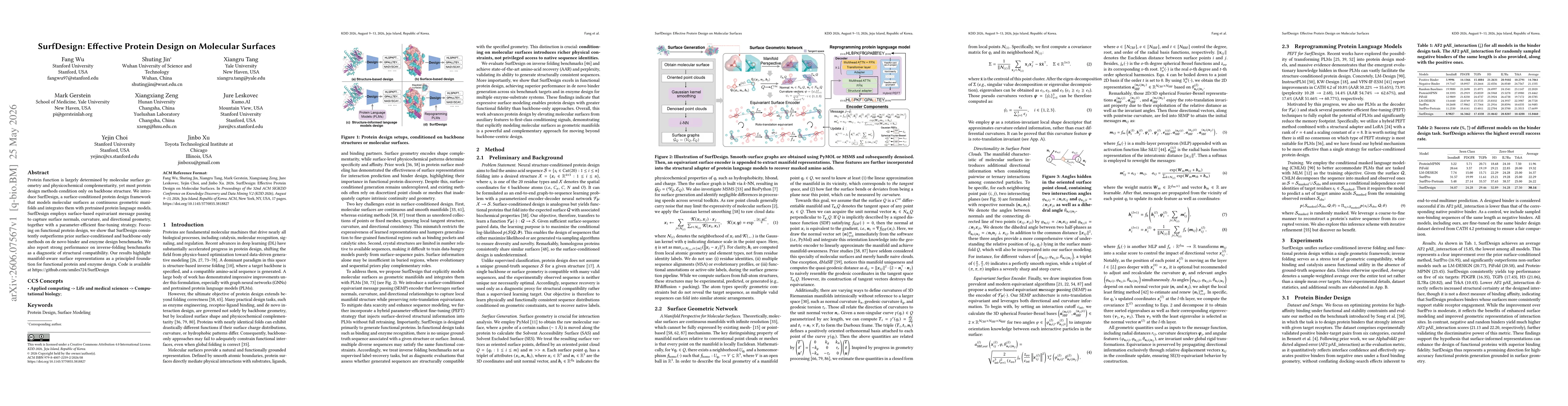 Thumbnail for SurfDesign: Effective Protein Design on Molecular Surfaces