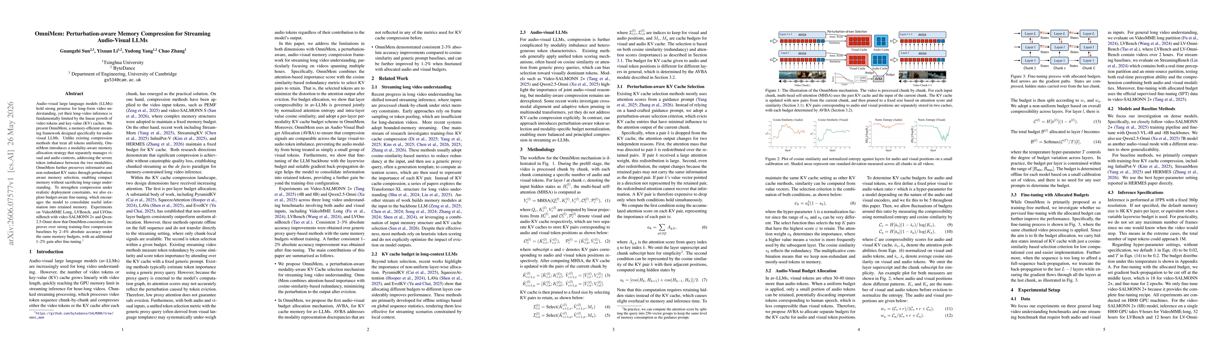 Thumbnail for OmniMem: Perturbation-aware Memory Compression for Streaming Audio-Visual LLMs