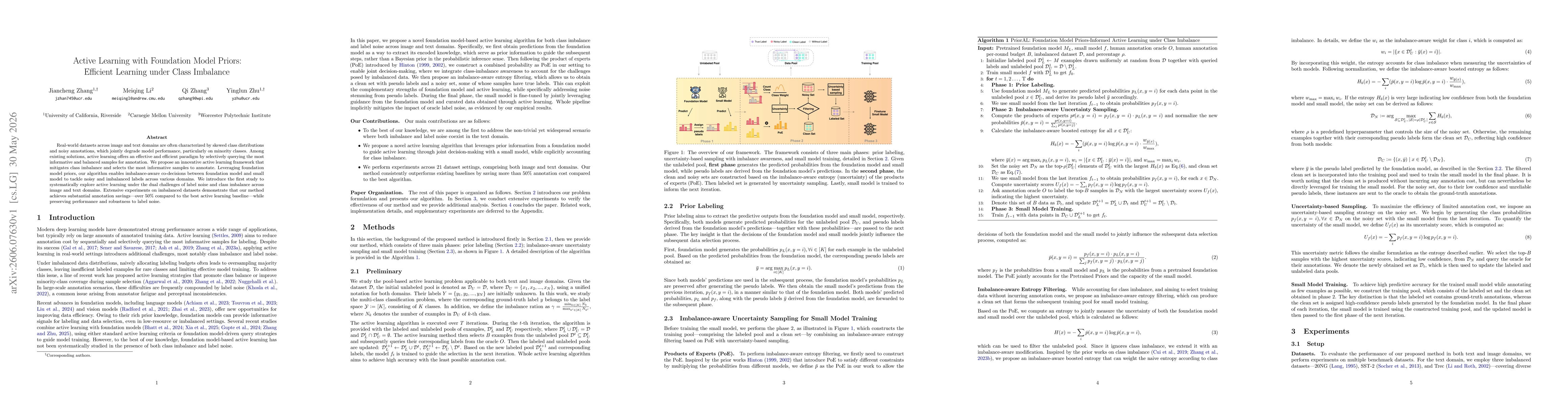 Thumbnail for Active Learning with Foundation Model Priors: Efficient Learning under Class Imbalance