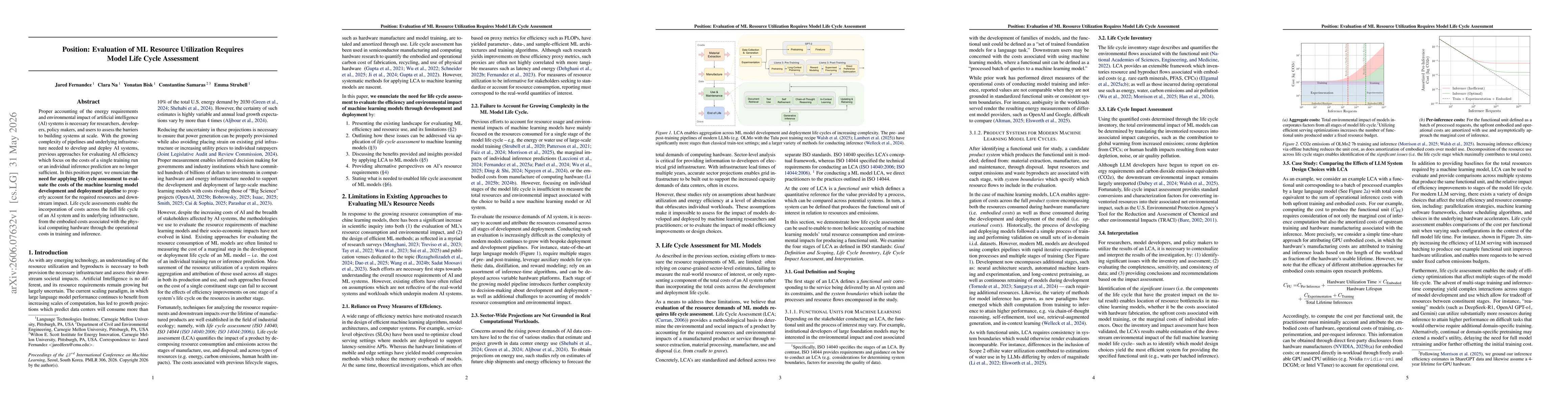 Thumbnail for Evaluation of ML Resource Utilization Requires Model Life Cycle Assessment