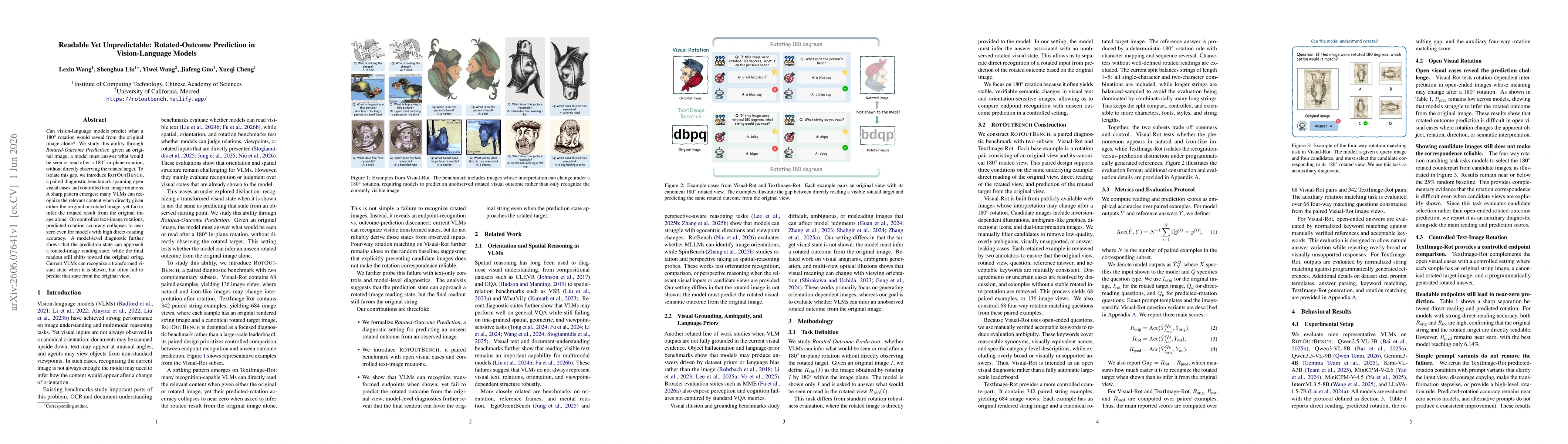 Thumbnail for Readable Yet Unpredictable: Rotated-Outcome Prediction in Vision-Language Models