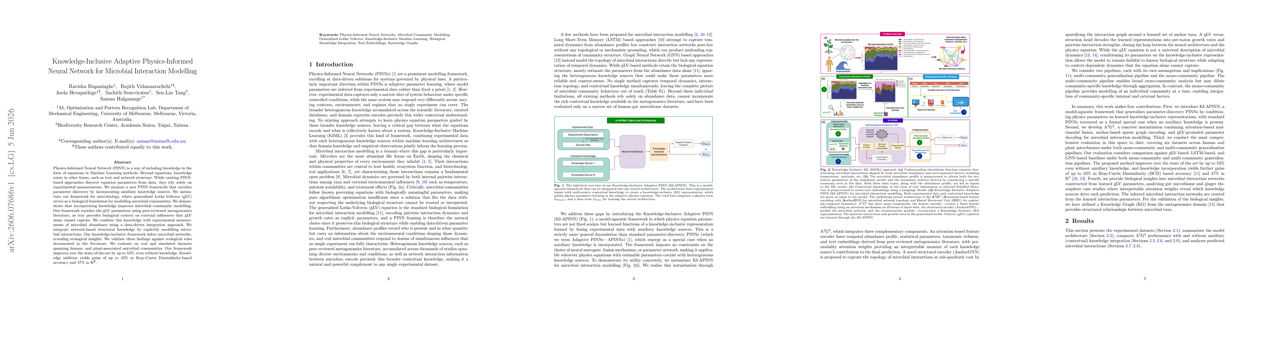 Thumbnail for Knowledge-Inclusive Adaptive Physics-Informed Neural Network for Microbial Interaction Modelling