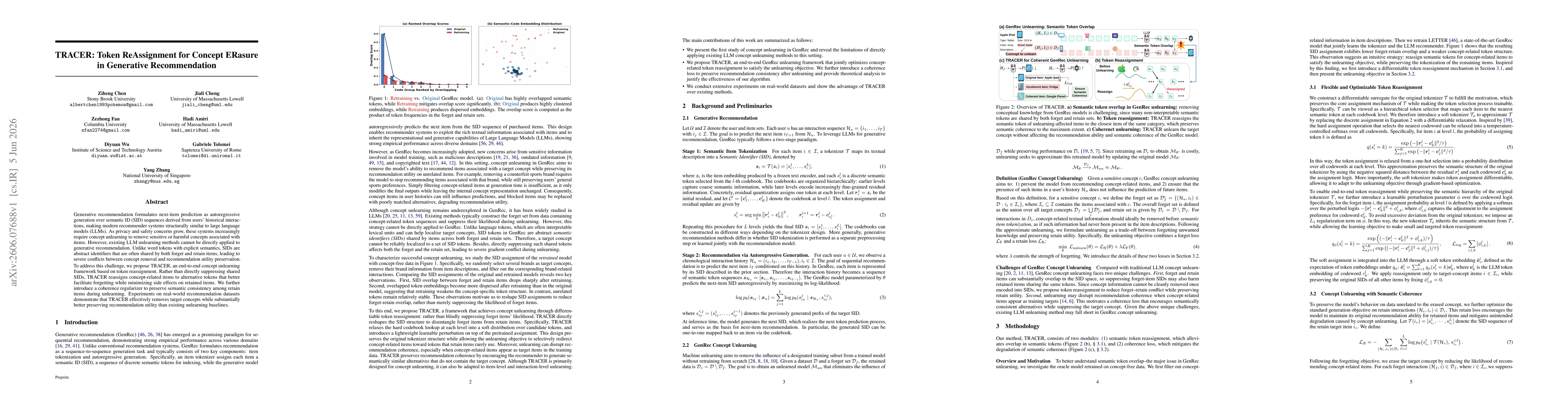 Thumbnail for TRACER: Token ReAssignment for Concept ERasure in Generative Recommendation
