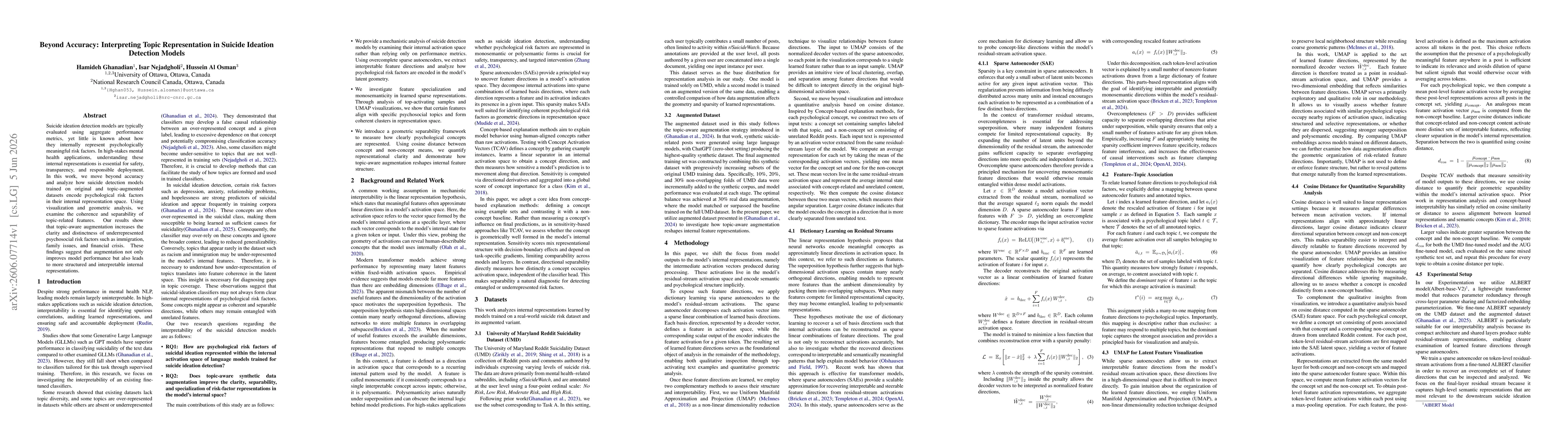 Thumbnail for Beyond Accuracy: Interpreting Topic Representation in Suicide Ideation Detection Models