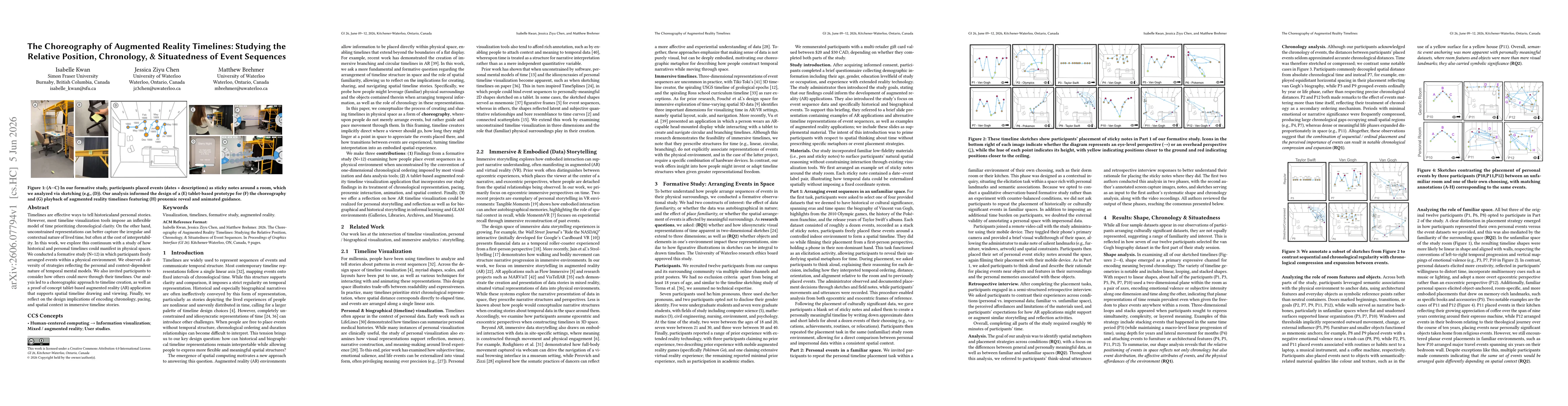 Thumbnail for The Choreography of Augmented Reality Timelines: Studying the Relative Position, Chronology, & Situatedness of Event Sequences