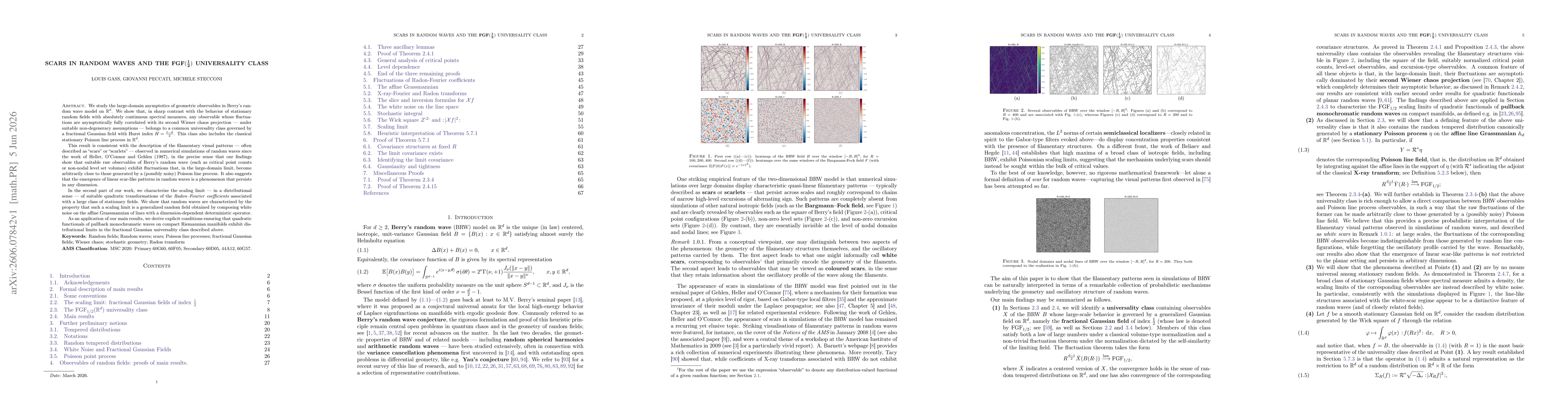 Thumbnail for Scars in random waves and the ${\bf FGF(\frac12)}$ universality class