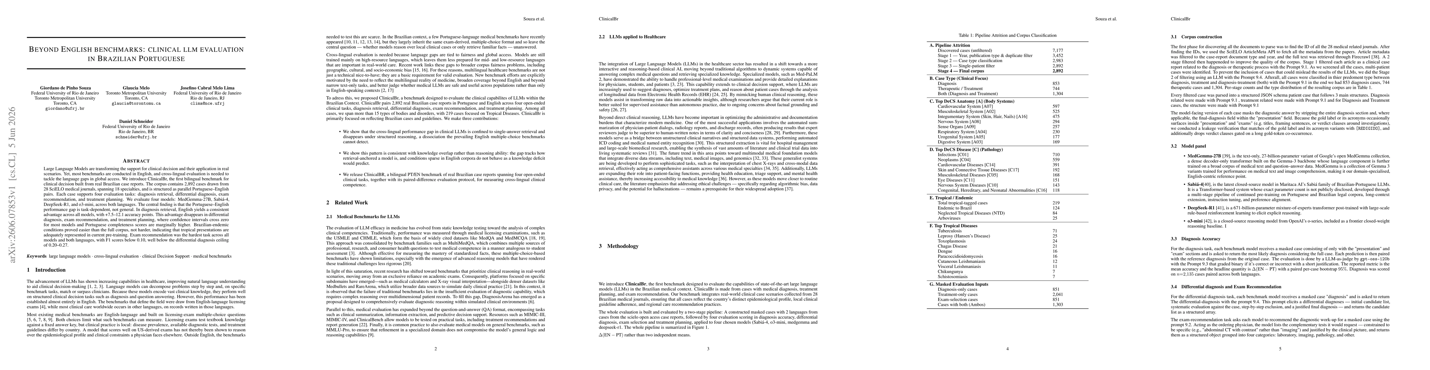Thumbnail for Beyond English benchmarks: clinical llm evaluation in Brazilian Portuguese