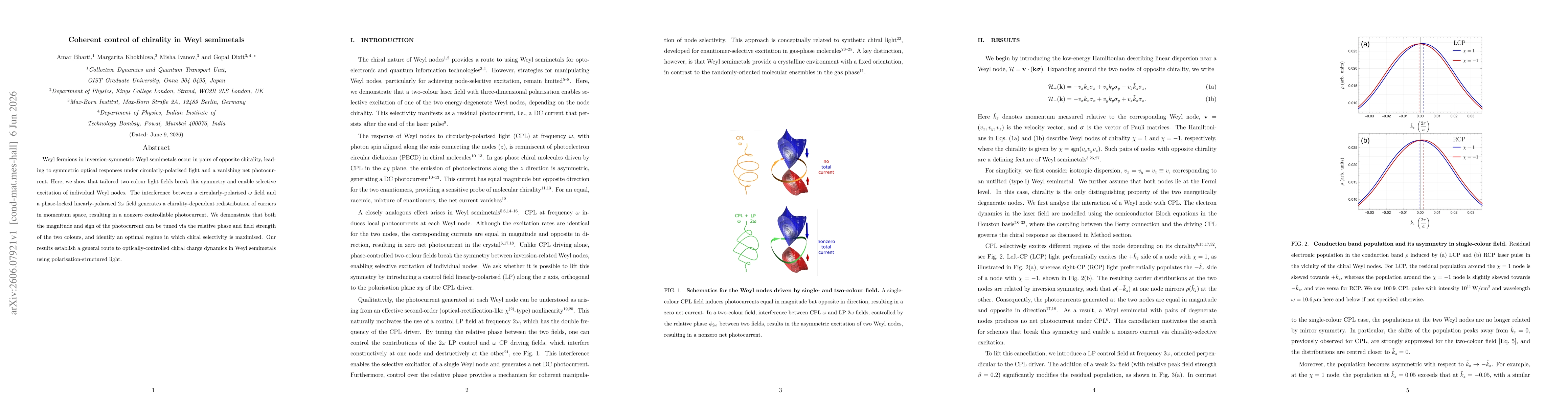 Thumbnail for Coherent control of chirality in Weyl semimetals