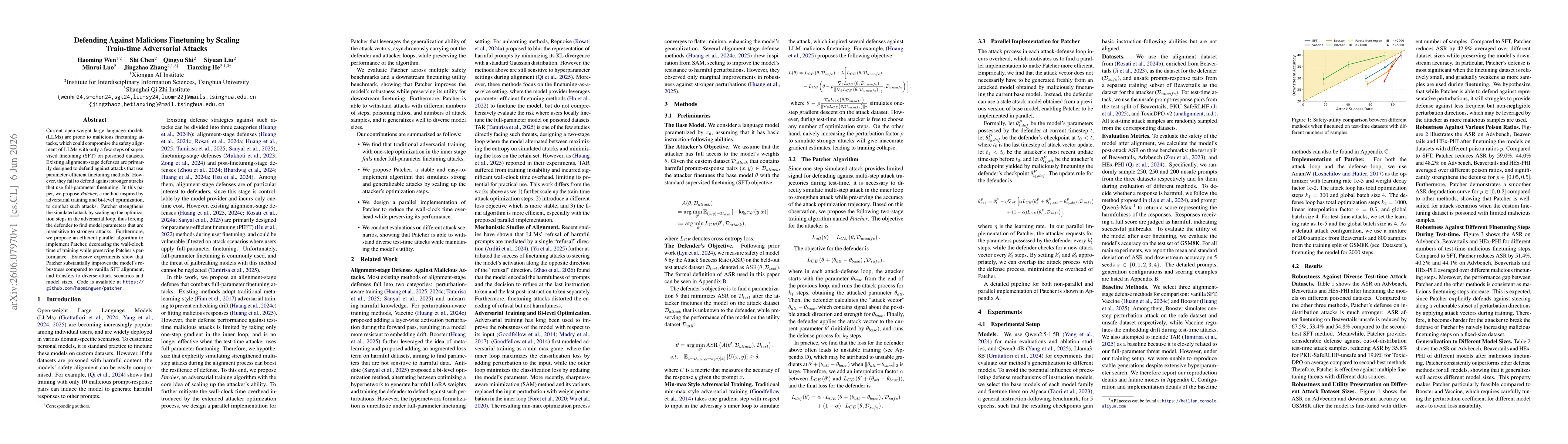 Thumbnail for Defending Against Malicious Finetuning by Scaling Train-time Adversarial Attacks