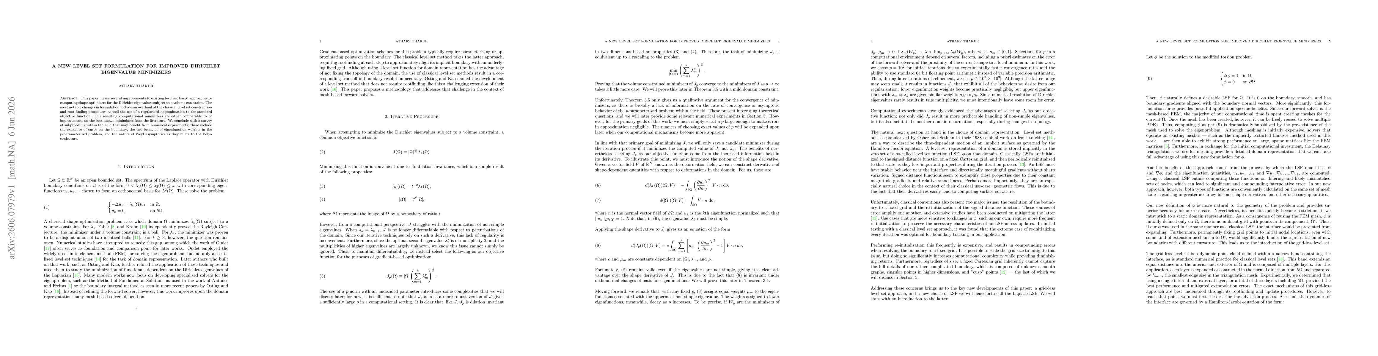Thumbnail for A New Level Set Formulation for Improved Dirichlet Eigenvalue Minimizers