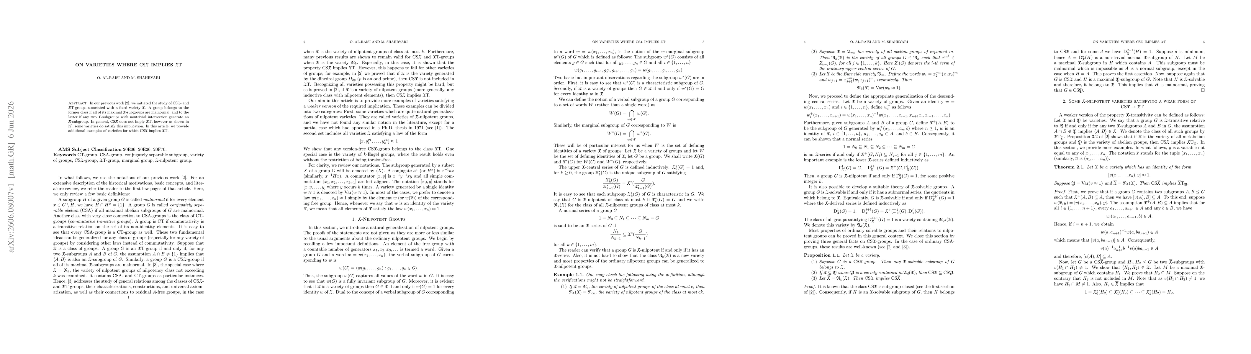 Thumbnail for On varieties where $\mathrm{CS}\mathfrak{X}$ implies $\mathfrak{X}\mathrm{T}$
