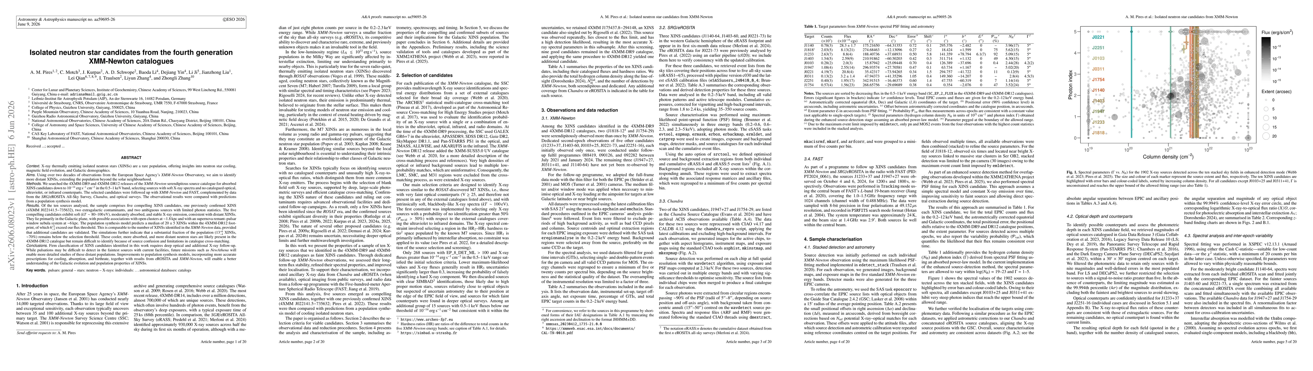 Thumbnail for Isolated neutron star candidates from the fourth generation XMM-Newton catalogues