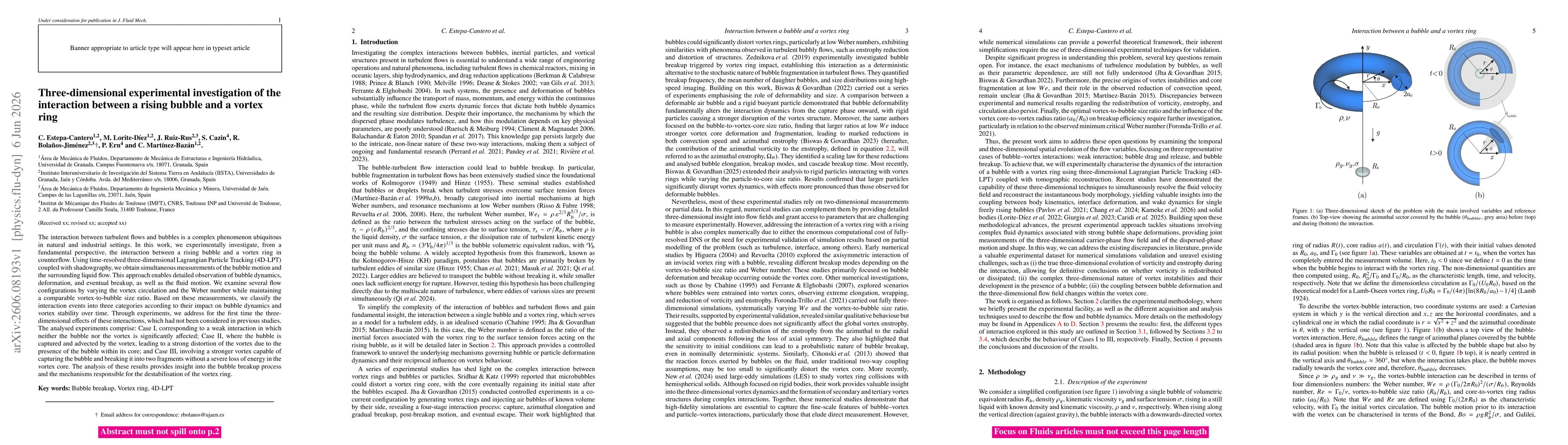 Thumbnail for Three-dimensional experimental investigation of the interaction between a rising bubble and a vortex ring