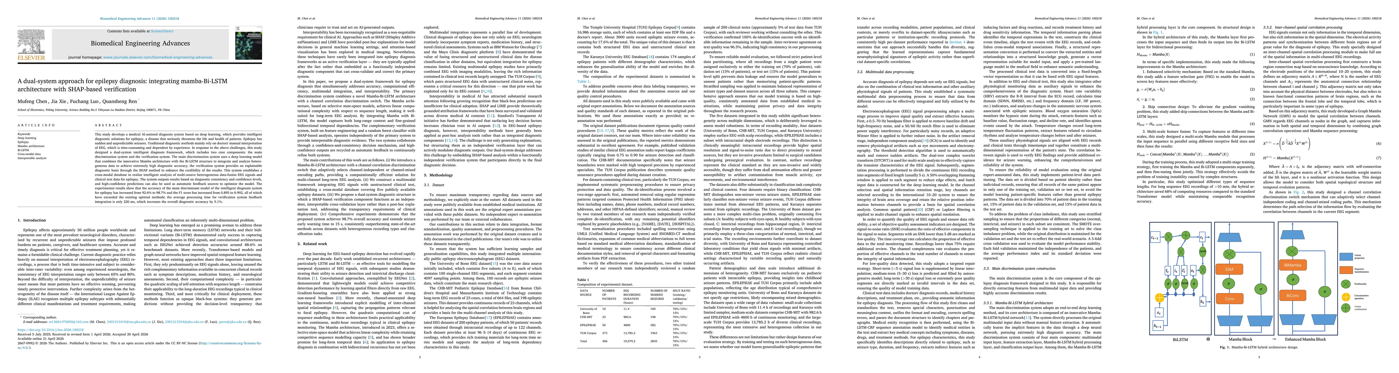 Thumbnail for A dual-system approach for epilepsy diagnosis: integrating mamba-Bi-LSTM architecture with SHAP-based verification