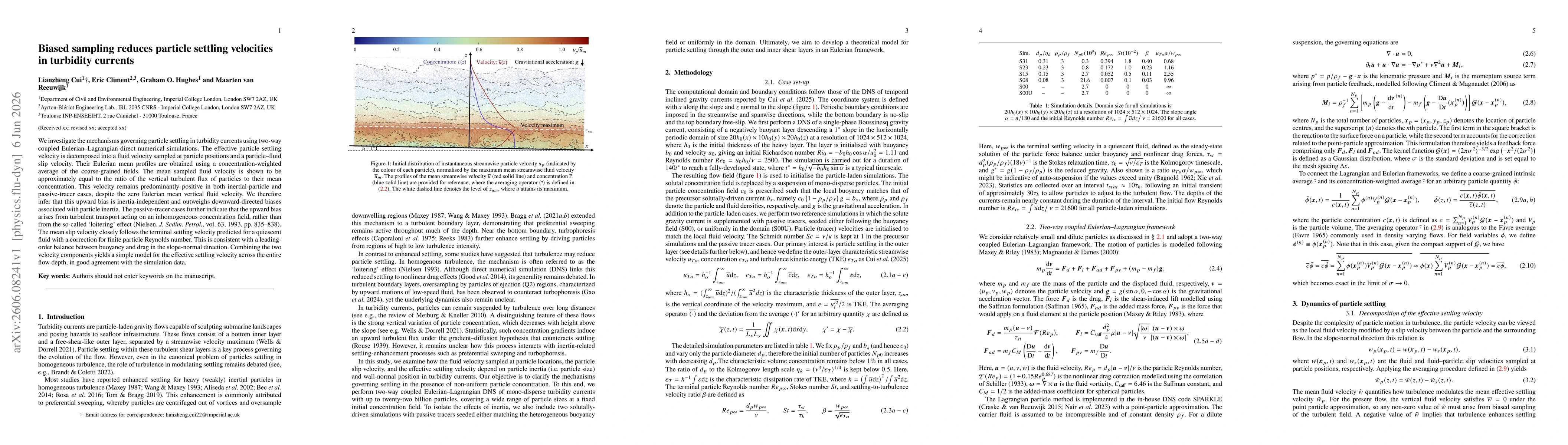 Thumbnail for Biased sampling reduces particle settling velocities in turbidity currents