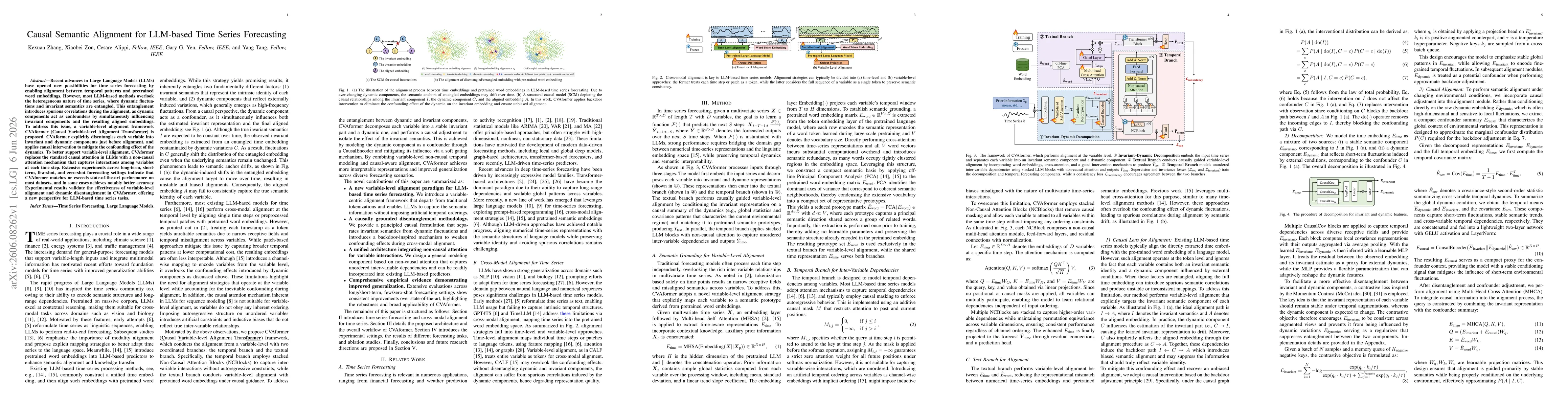 Thumbnail for Causal Semantic Alignment for LLM-based Time Series Forecasting
