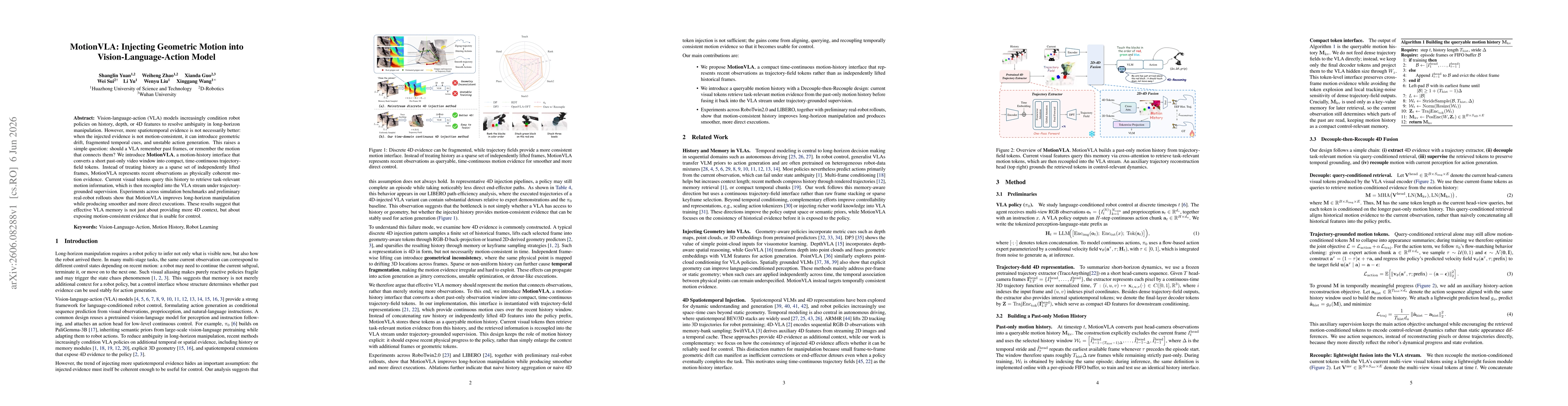 Thumbnail for MotionVLA: Injecting Geometric Motion into Vision-Language-Action Model
