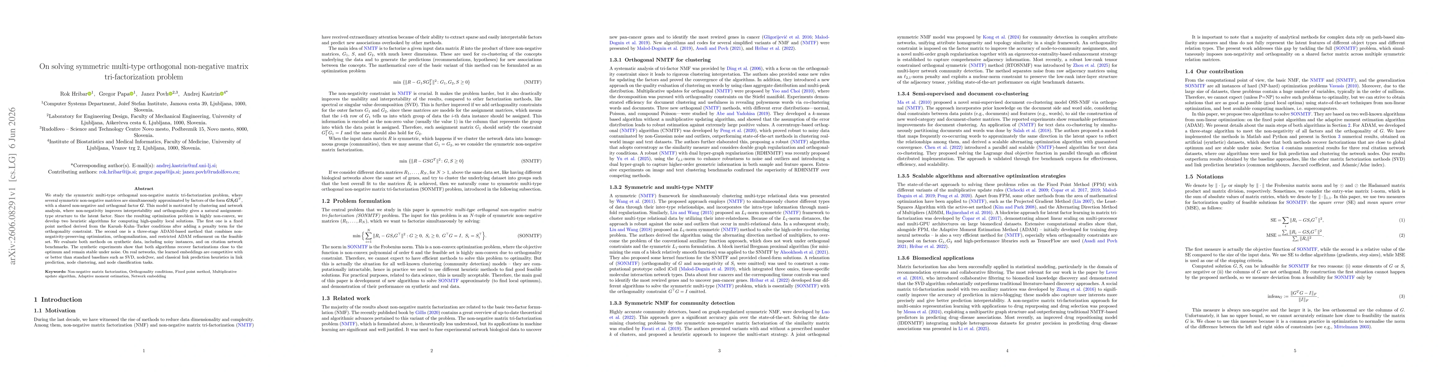 Thumbnail for On solving symmetric multi-type orthogonal non-negative matrix tri-factorization problem