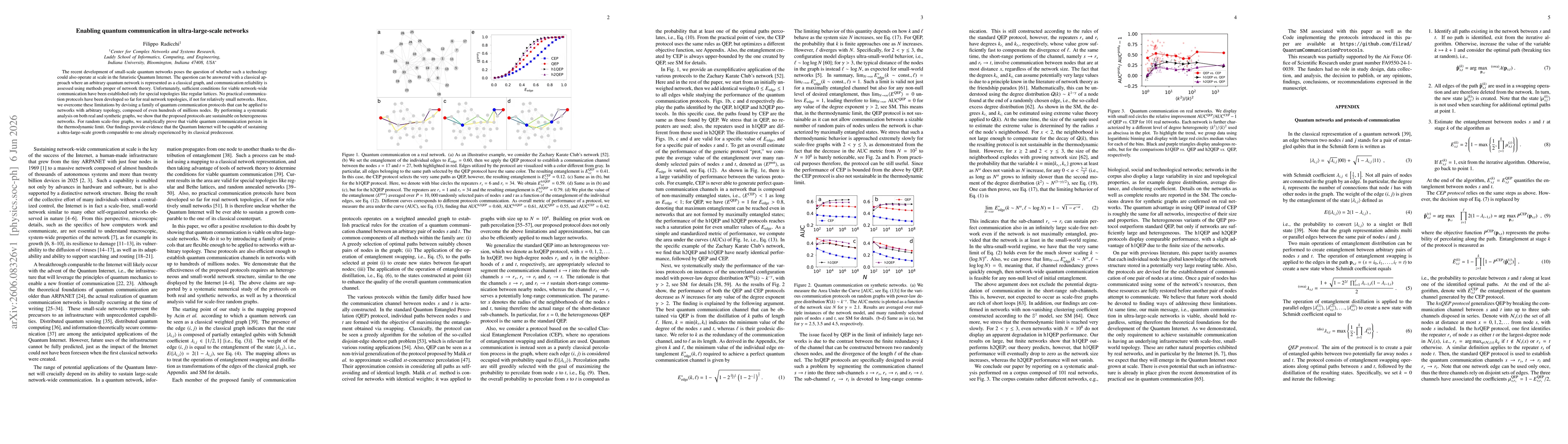 Thumbnail for Enabling quantum communication in ultra-large-scale networks