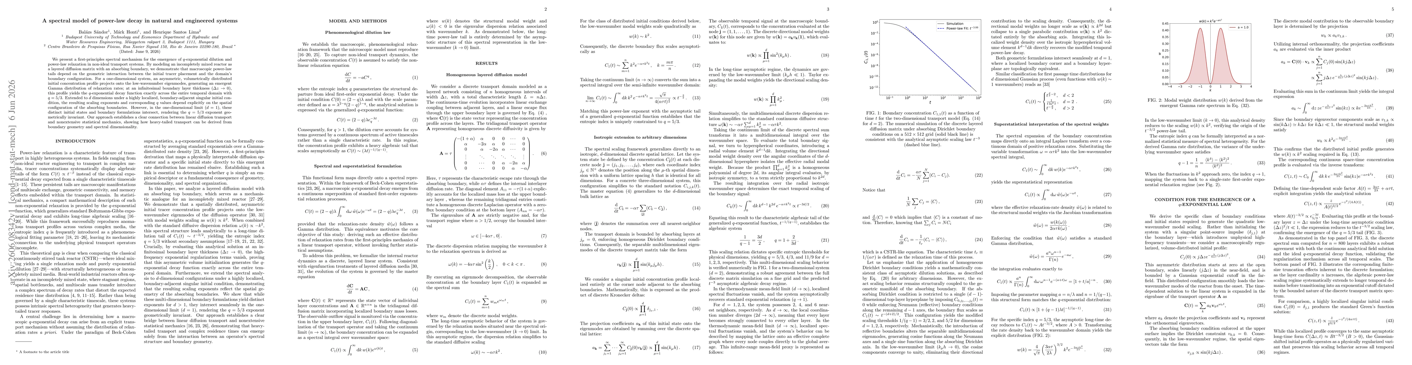 Thumbnail for A spectral model of power-law decay in natural and engineered systems