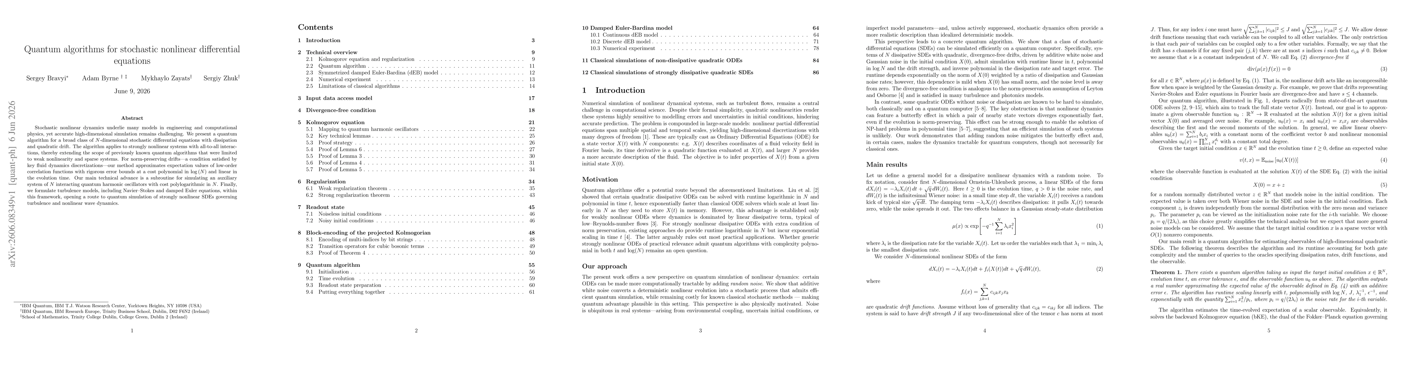 Thumbnail for Quantum algorithms for stochastic nonlinear differential equations