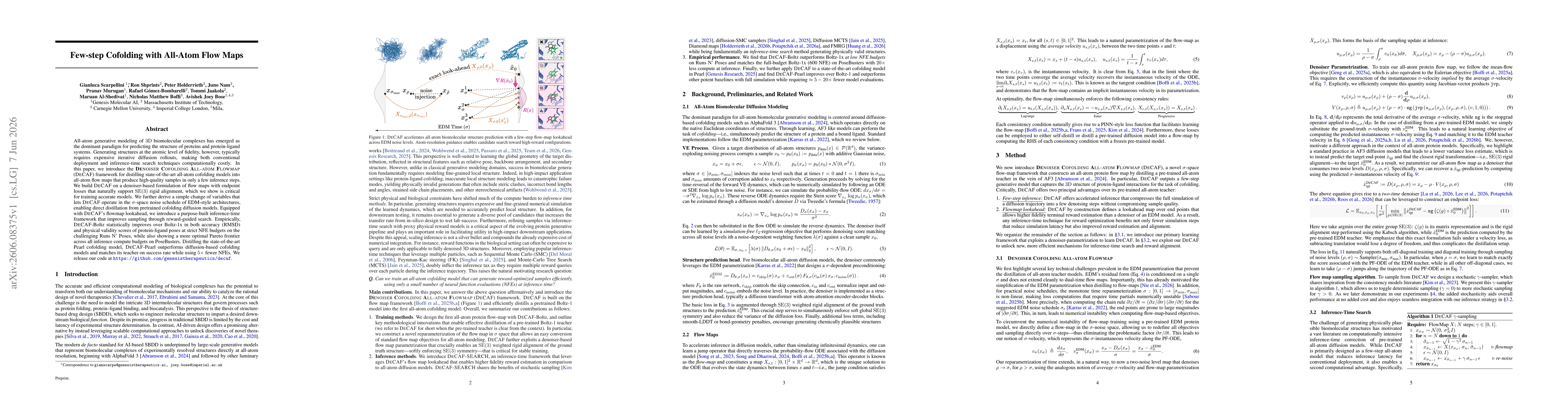 Thumbnail for Few-step Cofolding with All-Atom Flow Maps
