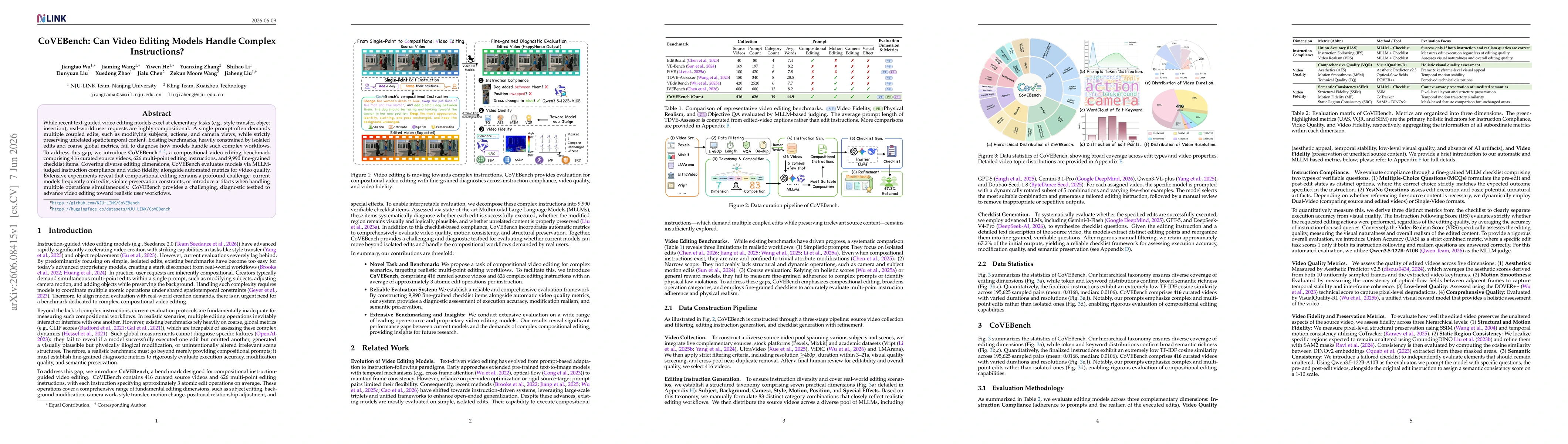 Thumbnail for CoVEBench: Can Video Editing Models Handle Complex Instructions?