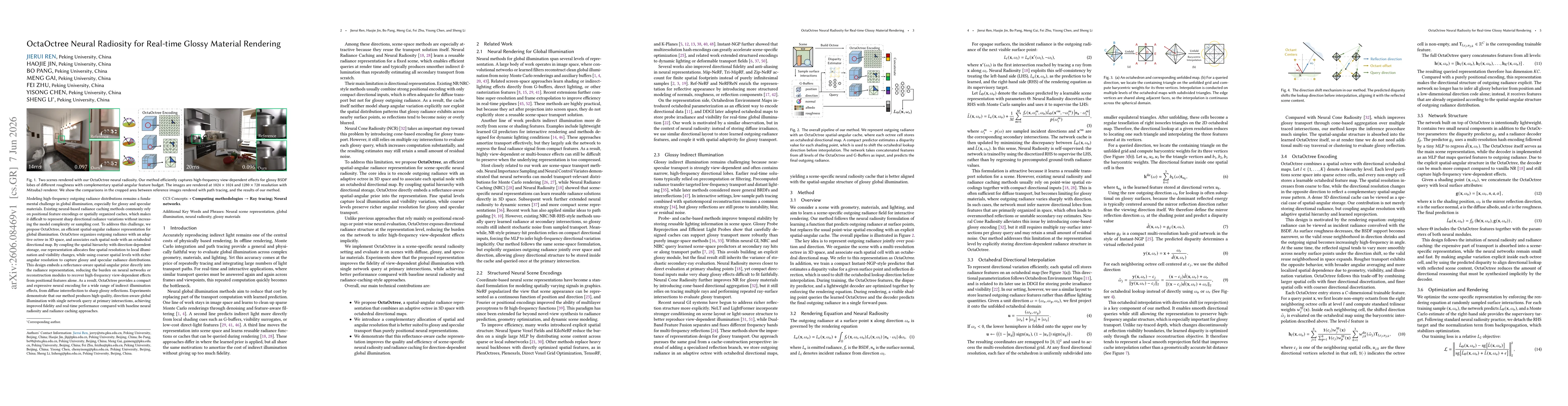 Thumbnail for OctaOctree Neural Radiosity for Real-time Glossy Material Rendering
