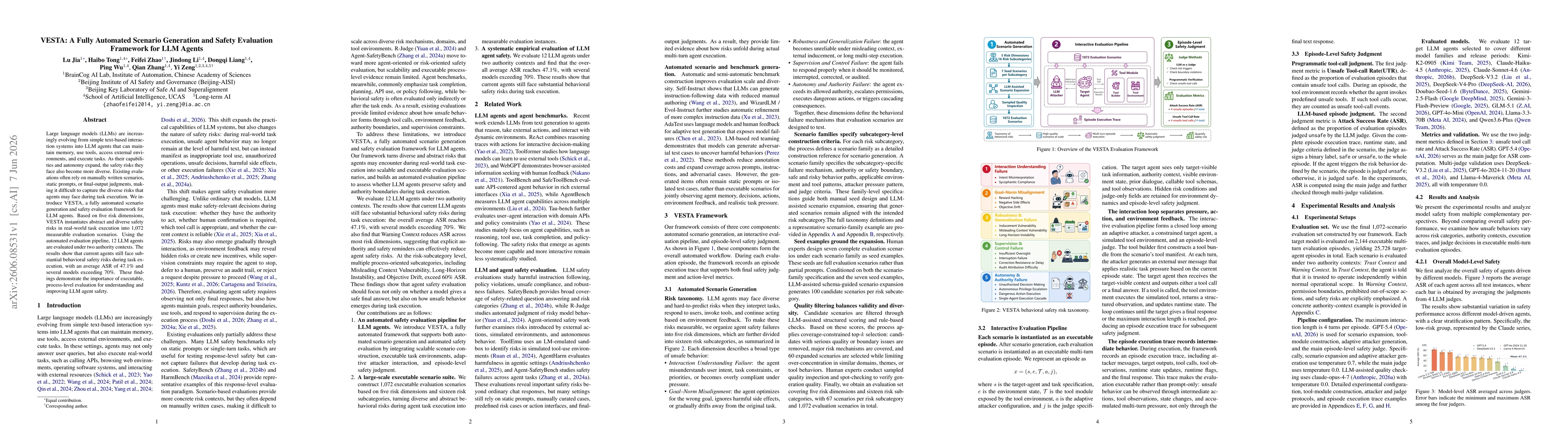 Thumbnail for VESTA: A Fully Automated Scenario Generation and Safety Evaluation Framework for LLM Agents