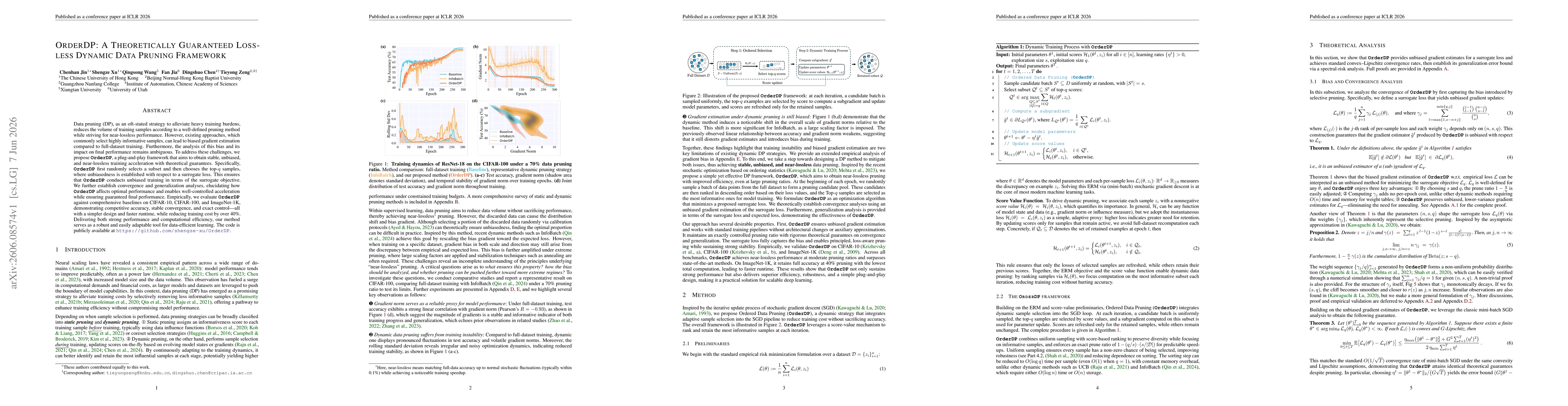 Thumbnail for OrderDP: A Theoretically Guaranteed Lossless Dynamic Data Pruning Framework