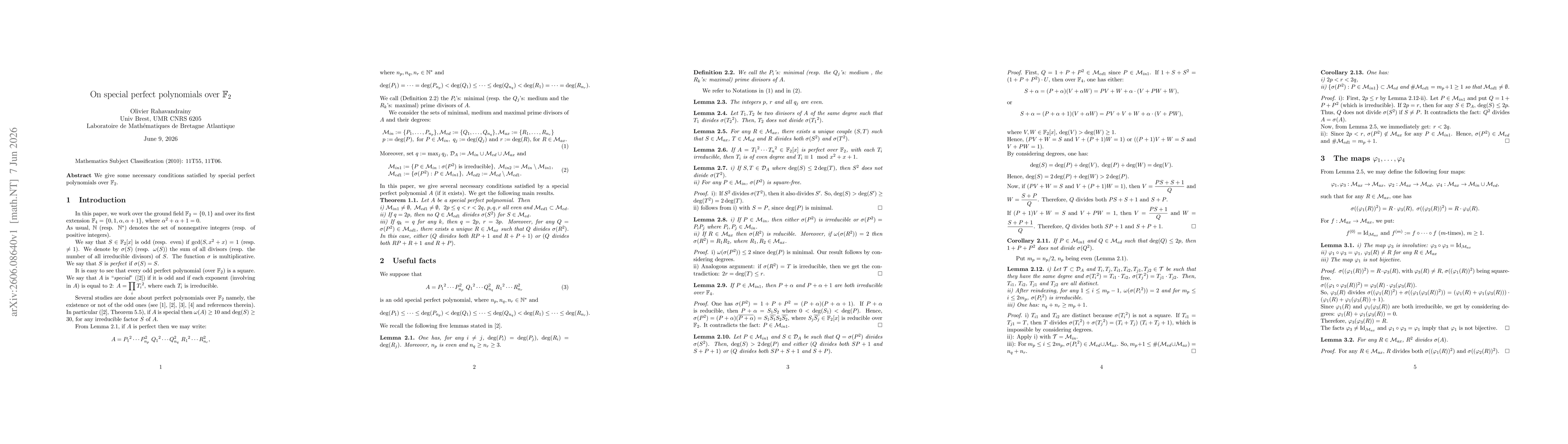 Thumbnail for On special perfect polynomials over $\mathbb{F}_2$