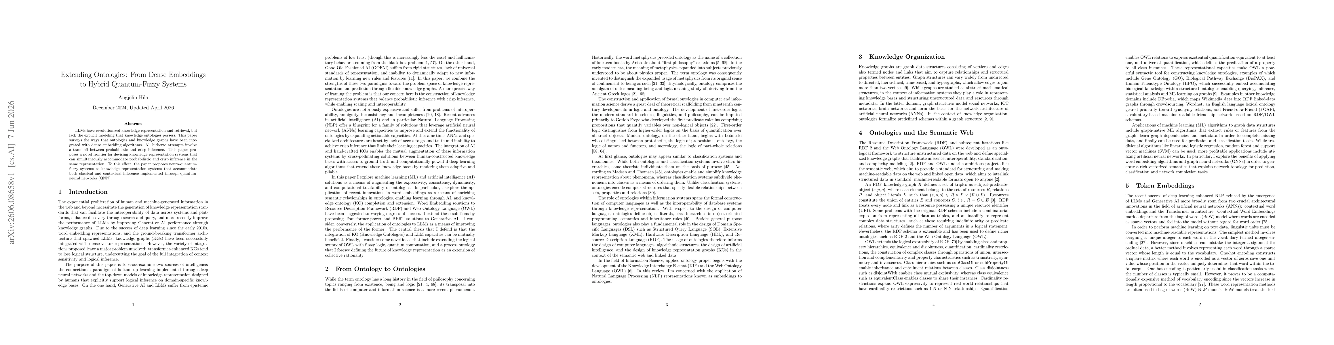 Thumbnail for Extending Ontologies: From Dense Embeddings to Hybrid Quantum-Fuzzy Systems